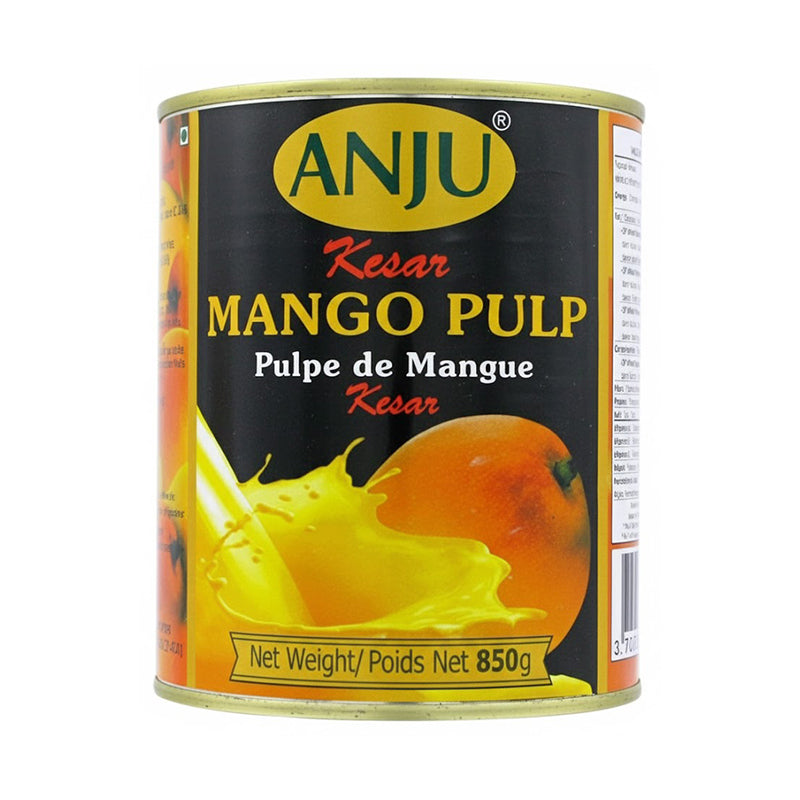 Anju Pulpe de Mangue Kesar 850 g Pack de 12 – Purée de Fruits Naturelle