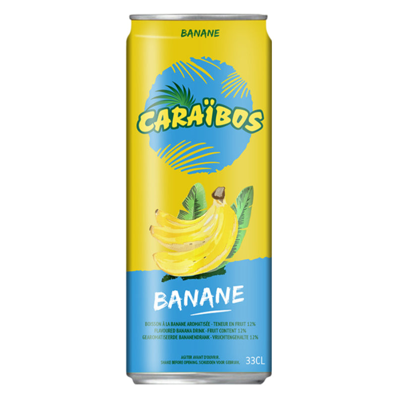 Caraibos Banane 33 cl Pack de 24 – Boisson aux Fruits
