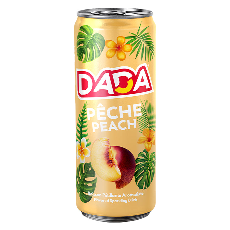 Dada Pêche 33 cl Pack de 24 – Boisson Rafraîchissante
