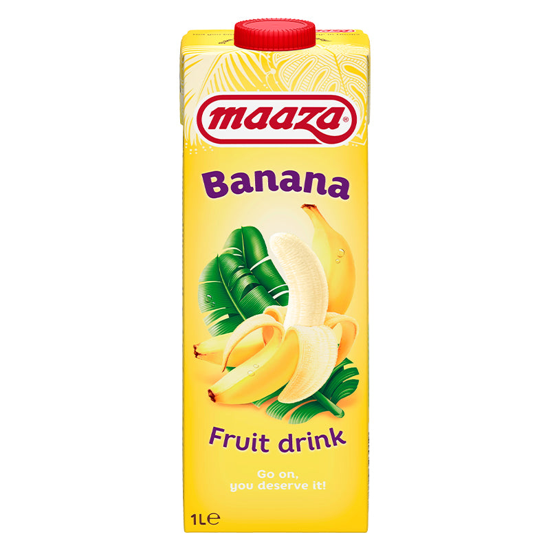 Maaza Banane 1 L Pack de 12 Brik Tetra – Boisson aux Fruits