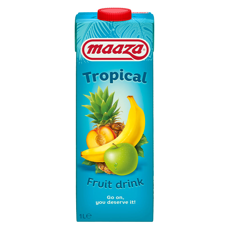 Maaza Tropical 1 L Pack de 12 Brik Tetra – Boisson aux Fruits