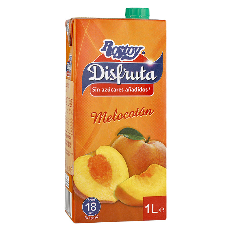 Nectar Rostoy Disfruta Pêche/Melocoton 1 L Pack de 12 – Boisson aux Fruits