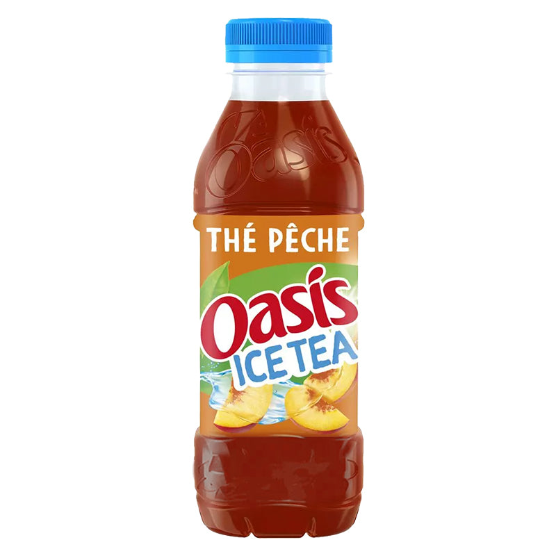 Oasis Thé Pêche 50 cl Pack de 12 – Boisson Rafraîchissante