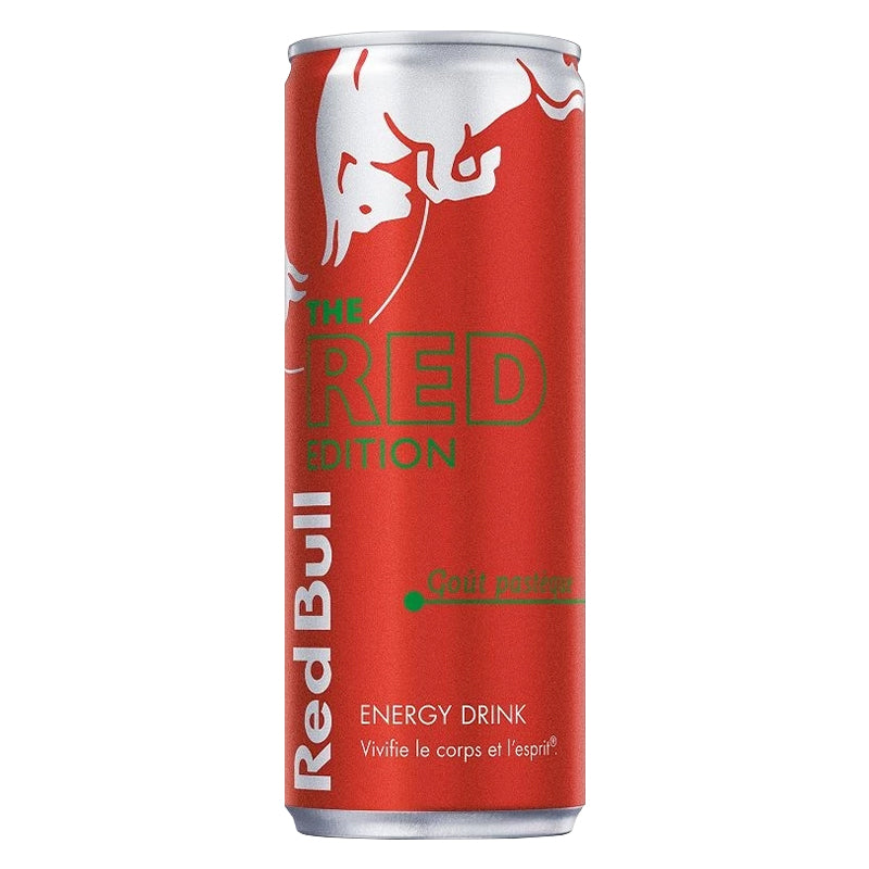 Red Bull Red Pastèque Edition 25 cl Pack de 24 – Boisson Énergisante