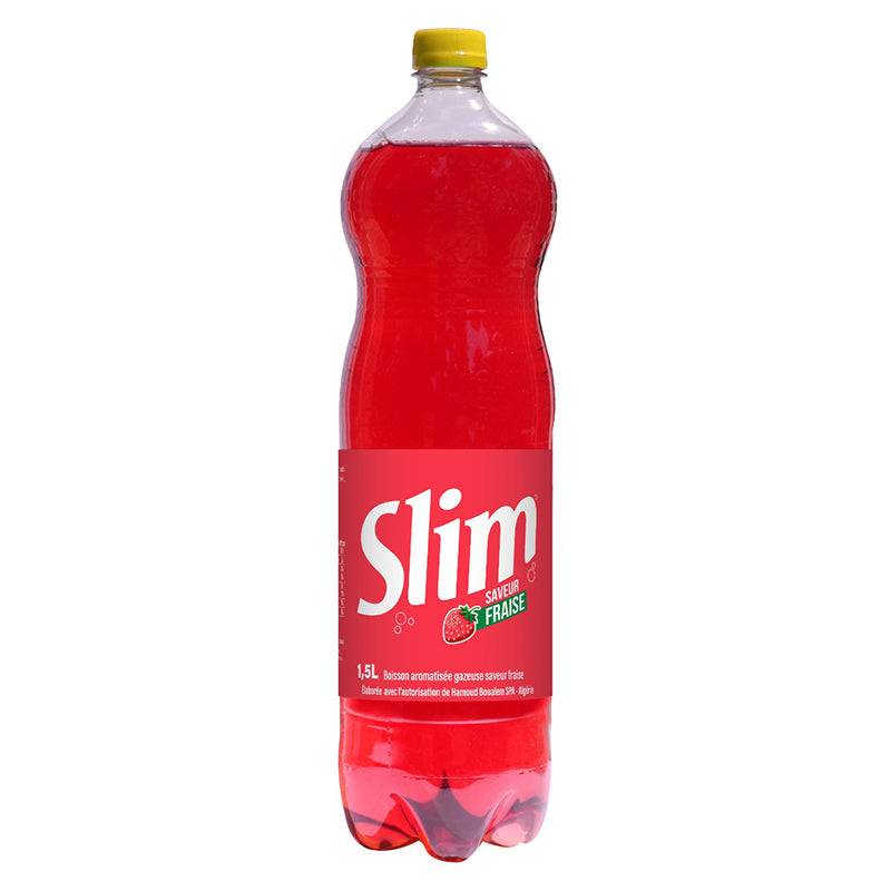 Slim Fraise 1,5 L Pack de 6 – Boisson Rafraîchissante
