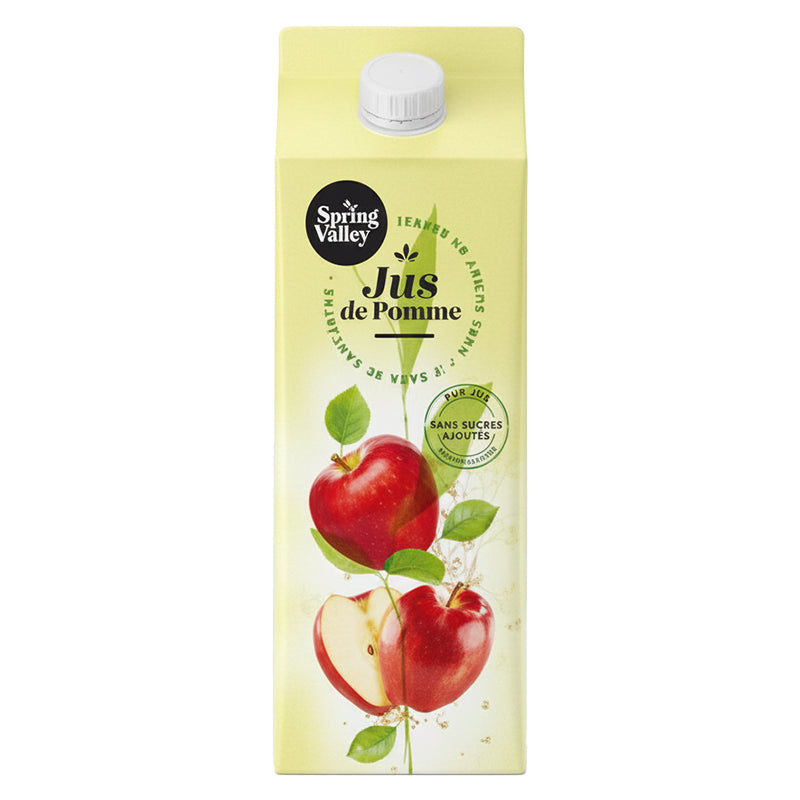Spring Valley Pomme 1 L Pack de 8 – Boisson aux Fruits