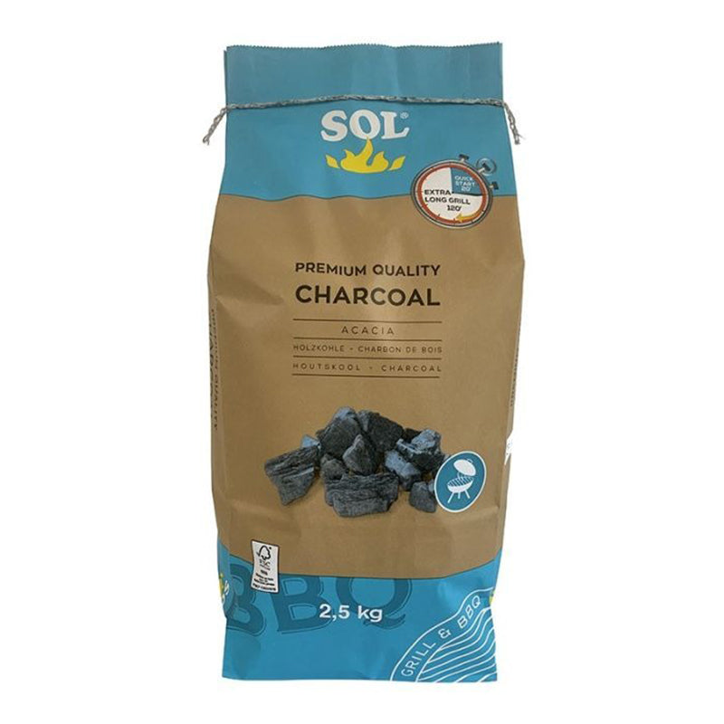 Charbon Bois 2.5kg Sol – Pour Barbecue et Cuisine