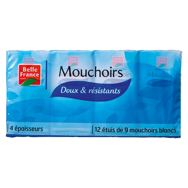 Mouchoirs Doux & Résistants 12 x 9 BF x 16 – Mouchoirs en Papier