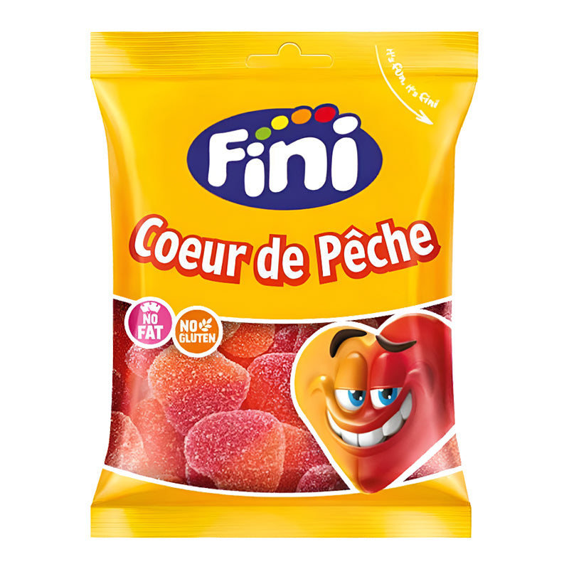 Fini Coeur Pêche Halal 90gr x 12 – Confiserie