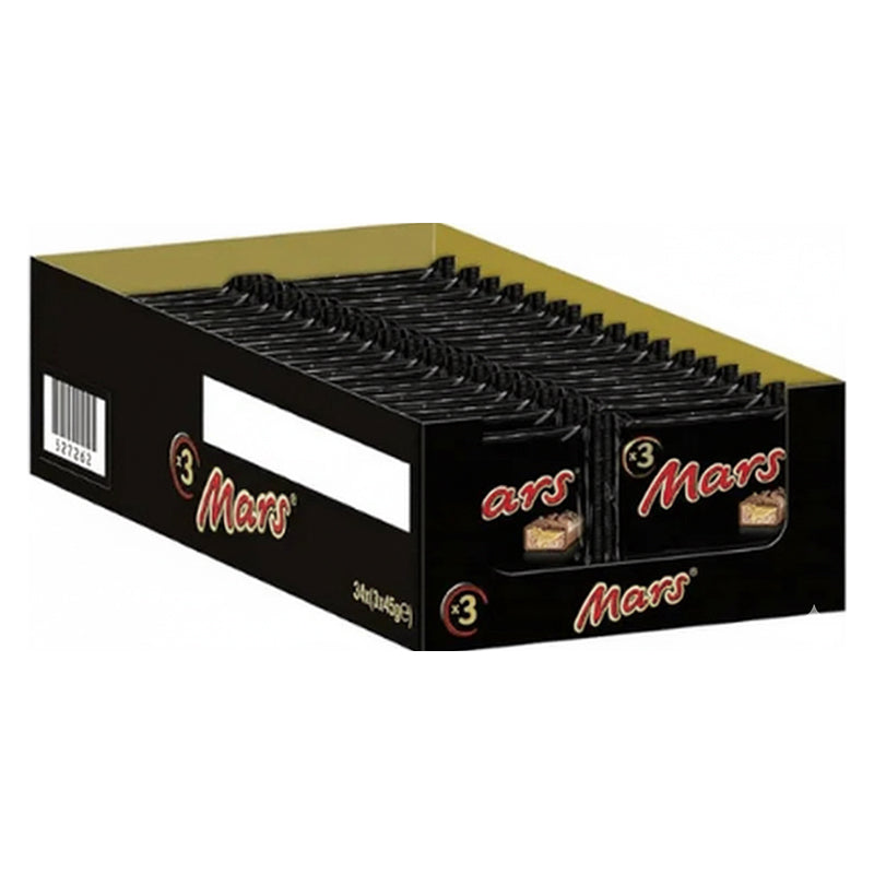 Mars 3 Pack 135g x 34 – Chocolat