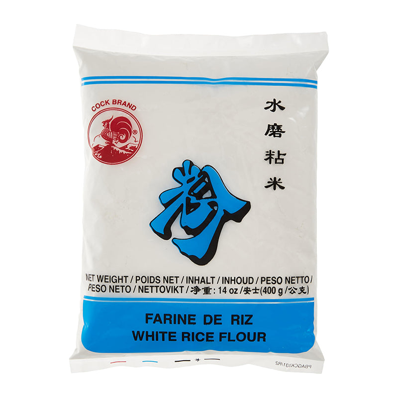 Farine de Riz White Rice Flour 400g Cock Brand – Pack de 50 Riz & Céréales