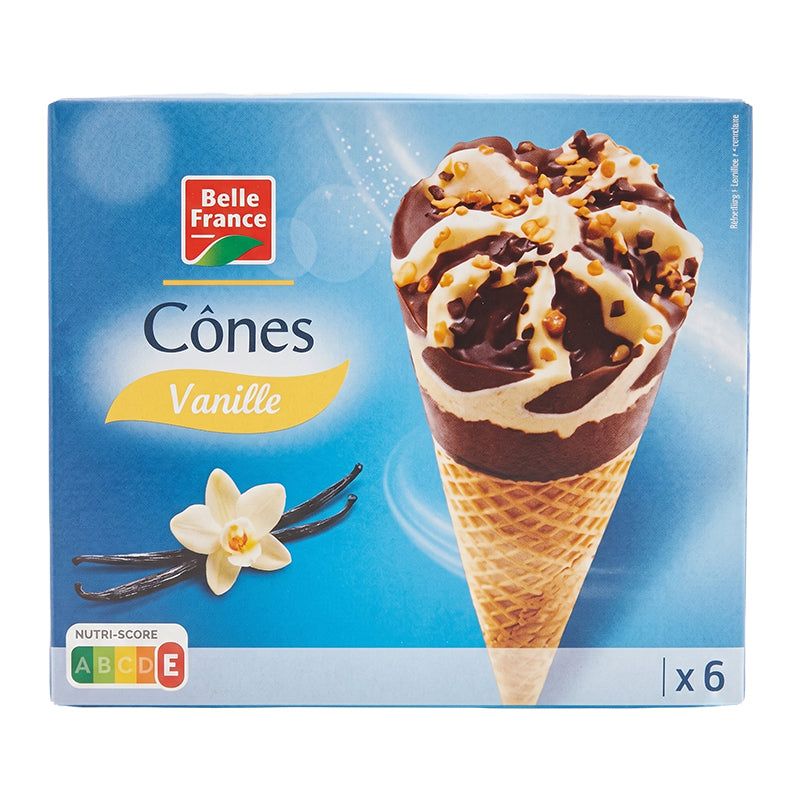 Cone Vanille x 6 Bf – Pack Dessert