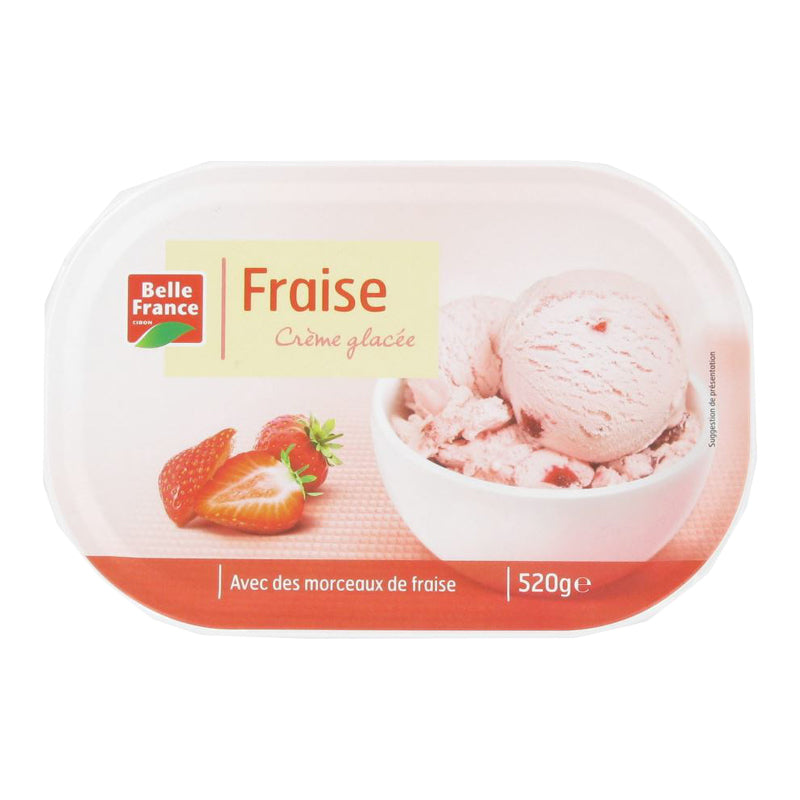 Crème Glacée Fraise 520G Bf – Dessert