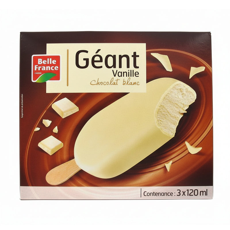 Géant Vanille Choco Blanc 3 x 120ml BF – Dessert