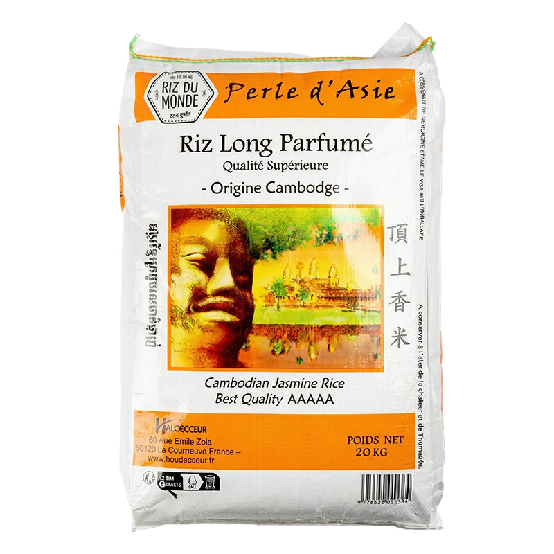 Riz Cambodge long 5x5kg Perle Asie – promo, riz long grain de qualité