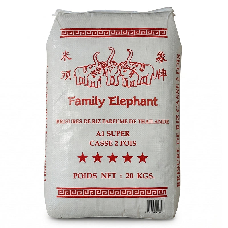 THAI broken rice 2 times 20kg FAMILY ELEPHANT – quality parboiled rice