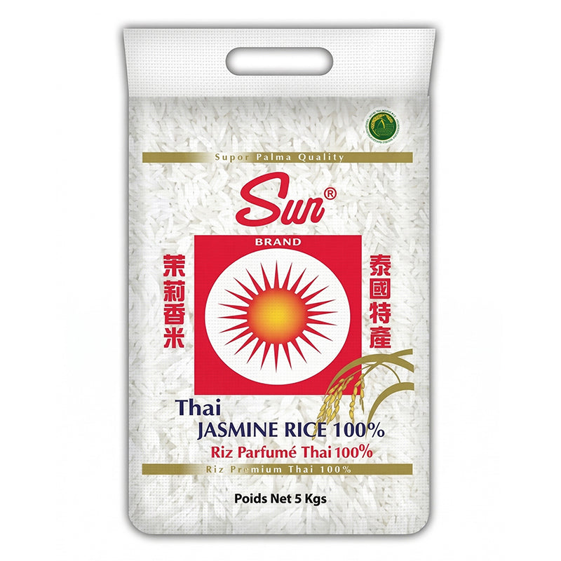 Riz long parfumé extra 6x5kg SUN BRAND – pack économique, riz basmati long grain