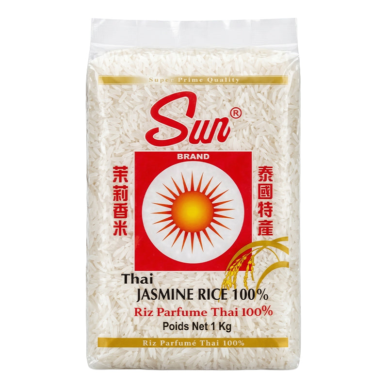 Riz long parfumé extra 1kg x12 SUN BRAND – pack pratique de riz basmati long grain