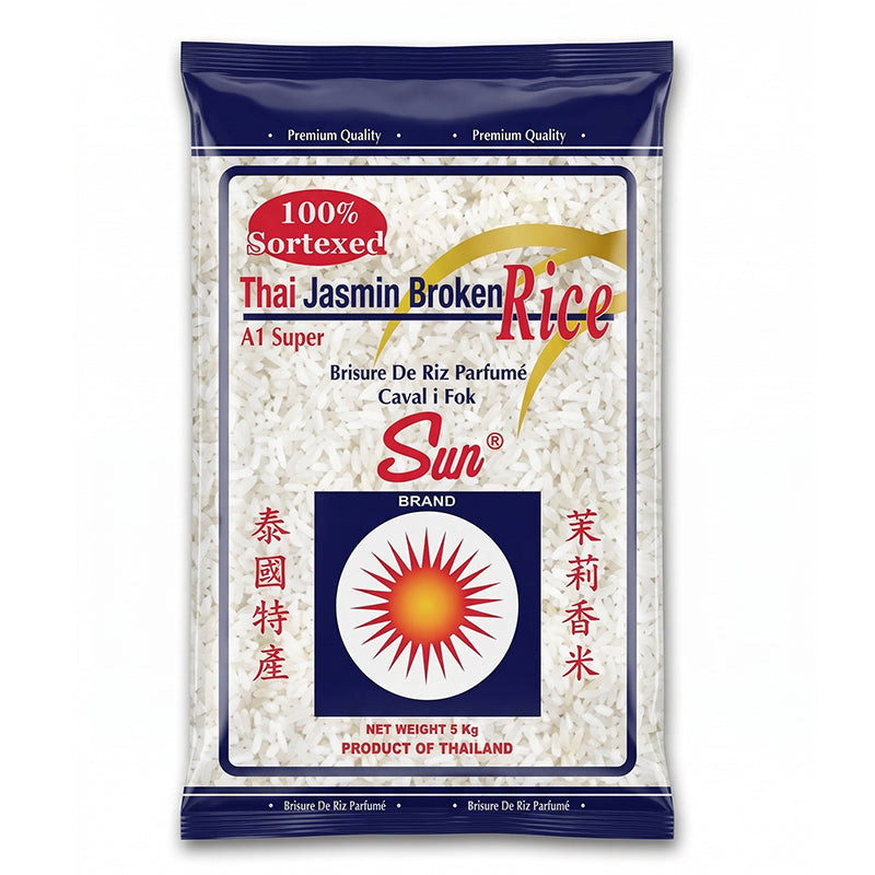 Broken Rice 1 Time 1kg x12 SUN BRAND – convenient pack of parboiled rice