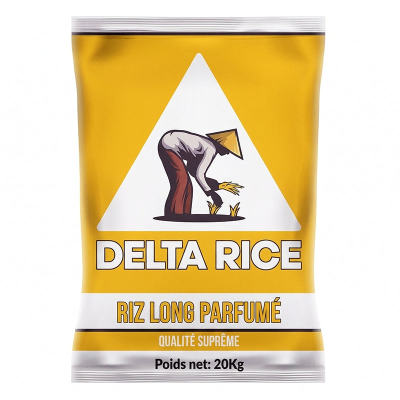 Riz Cambodge parfumé DELTA RICE 20kg – riz long grain de qualité supérieure