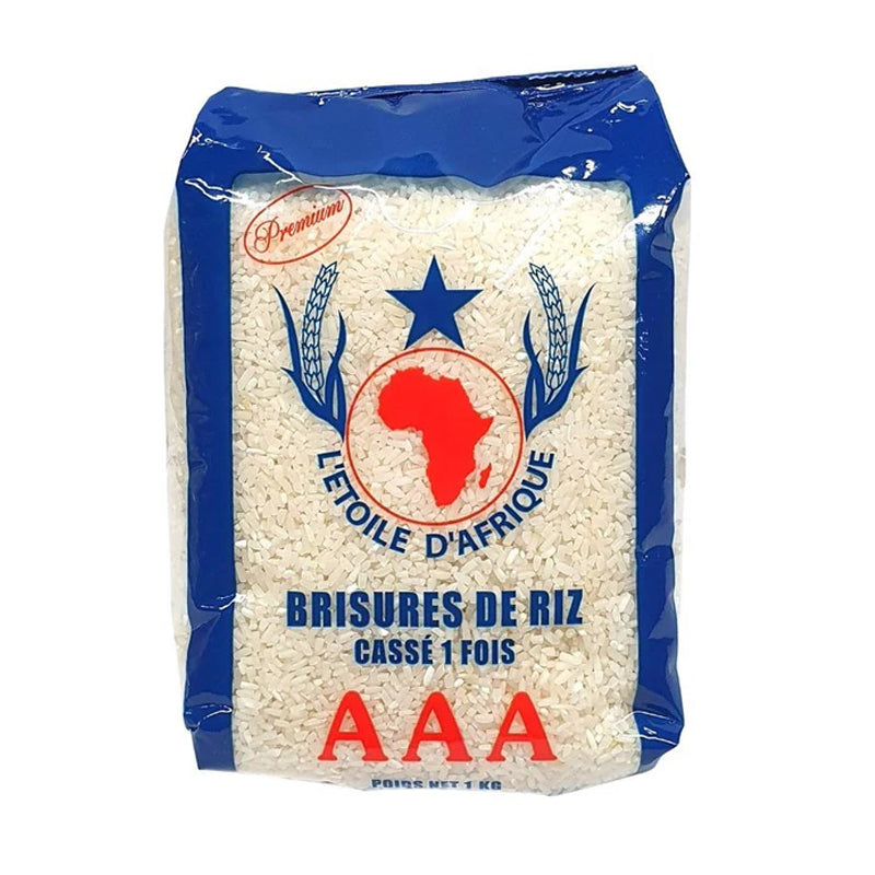 Broken rice 1 time 1kg x12 STAR AFRICA – convenient pack of parboiled rice
