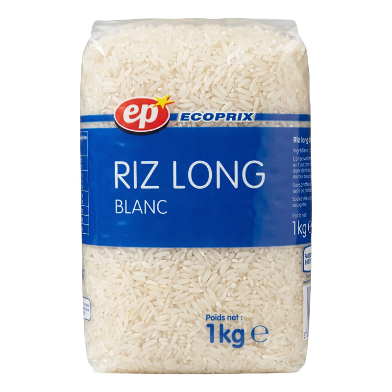 Riz long blanc 1kg EP – riz basmati long grain de qualité