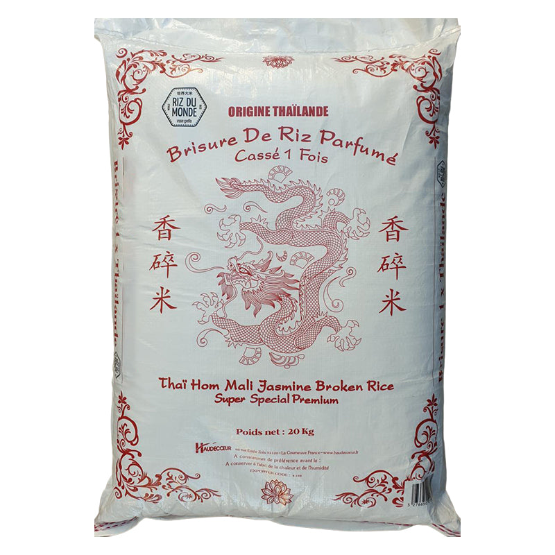 Riz cassé 1 fois THAI 20kg DRAGON – promo, riz étuvé de qualité