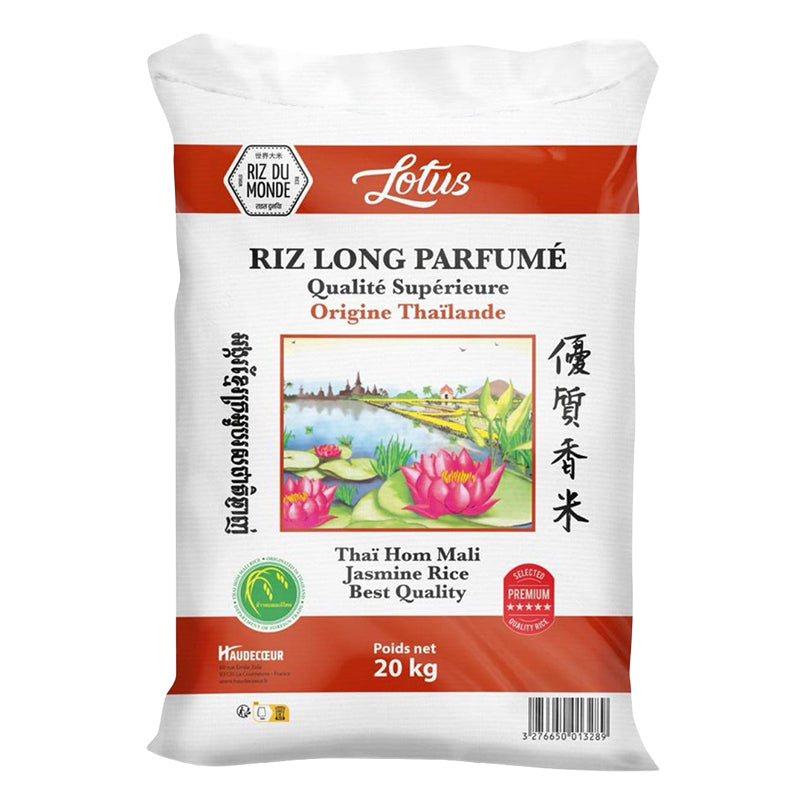 Riz long LOTUS 20kg – promo, riz basmati long grain de qualité