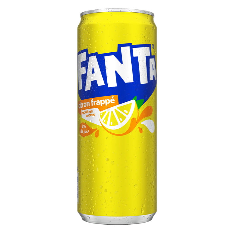 Fanta Citron – Pack de 24 x 33cl Slim, Boisson Gazeuse Fruitée