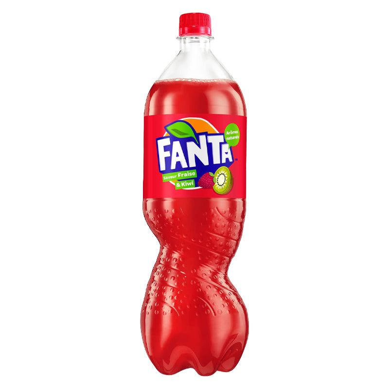 Fanta Strawberry Kiwi – 6 x 1.5L Pack, Fruity Sparkling Drink, Special Offer