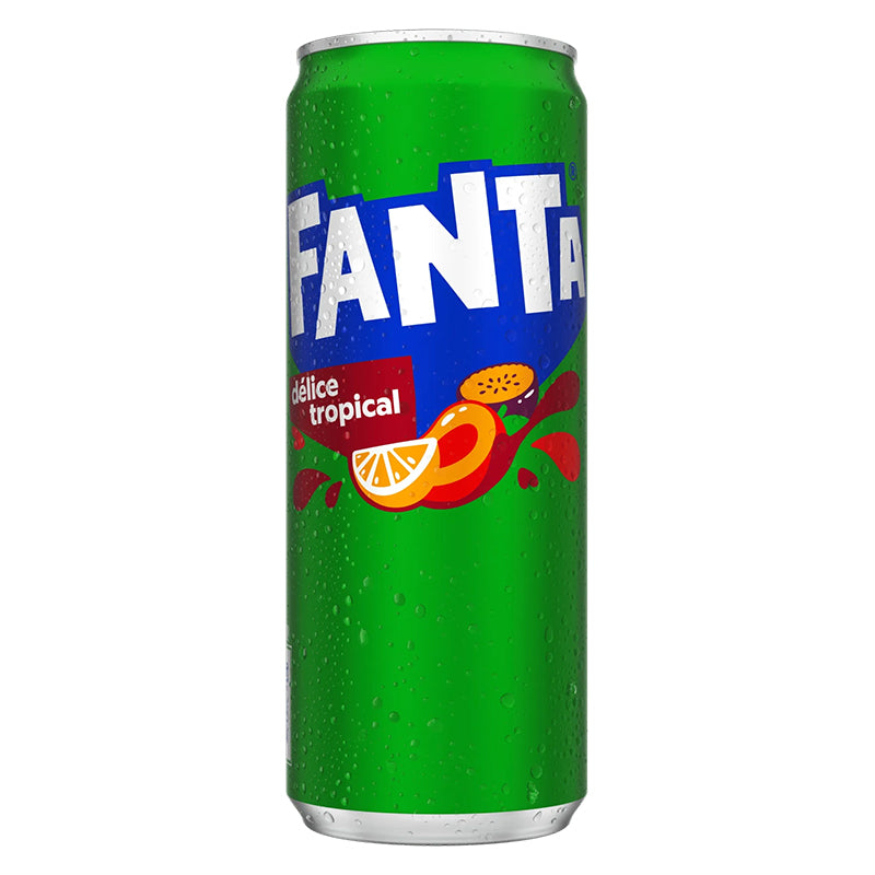 Fanta Exotique – Pack de 24 x 33cl Slim, Boisson Gazeuse Fruitée