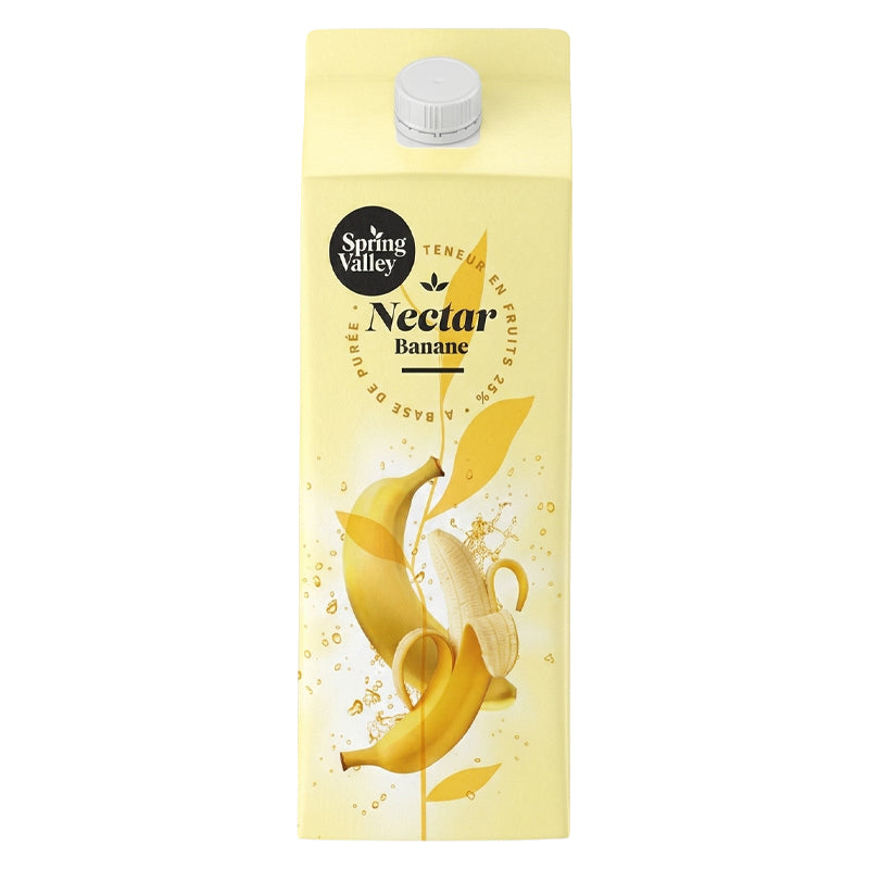 Spring Valley Banana – 6 x 1L Pack, Fruit Juice