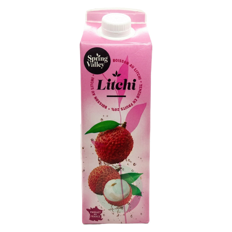Spring Valley Litchi – Pack de 6 x 1L, Jus de Fruits
