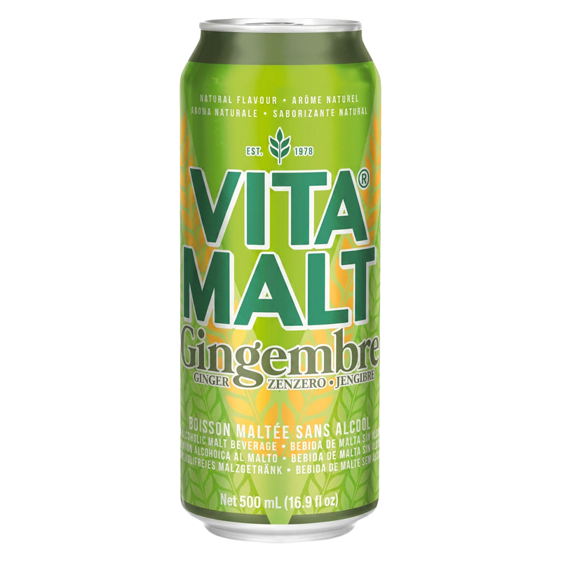 Vitamalt Gingembre – Pack de 24 x 500ml, Boisson Maltée