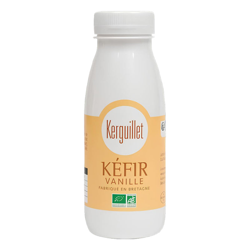 Kéfir Vanille – Bouteille, Boisson Lactée Fermentée Aromatisée