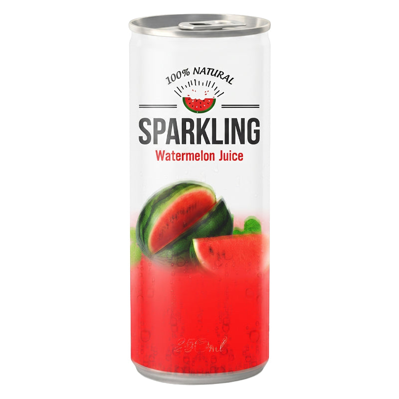 Sparkling Watermelon 60% – Pack de 24 x 250ml, Boisson Fruitée Pétillante, Promo