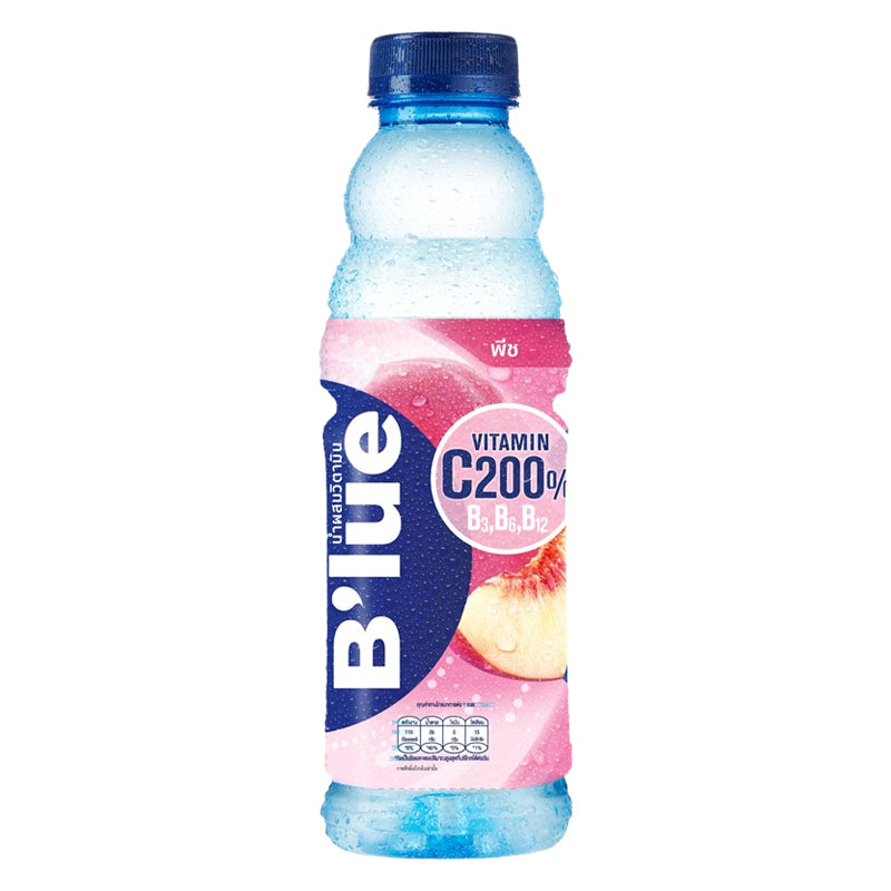 Blue Peach – Pack de 24 x 500ml, Boisson aux Fruits