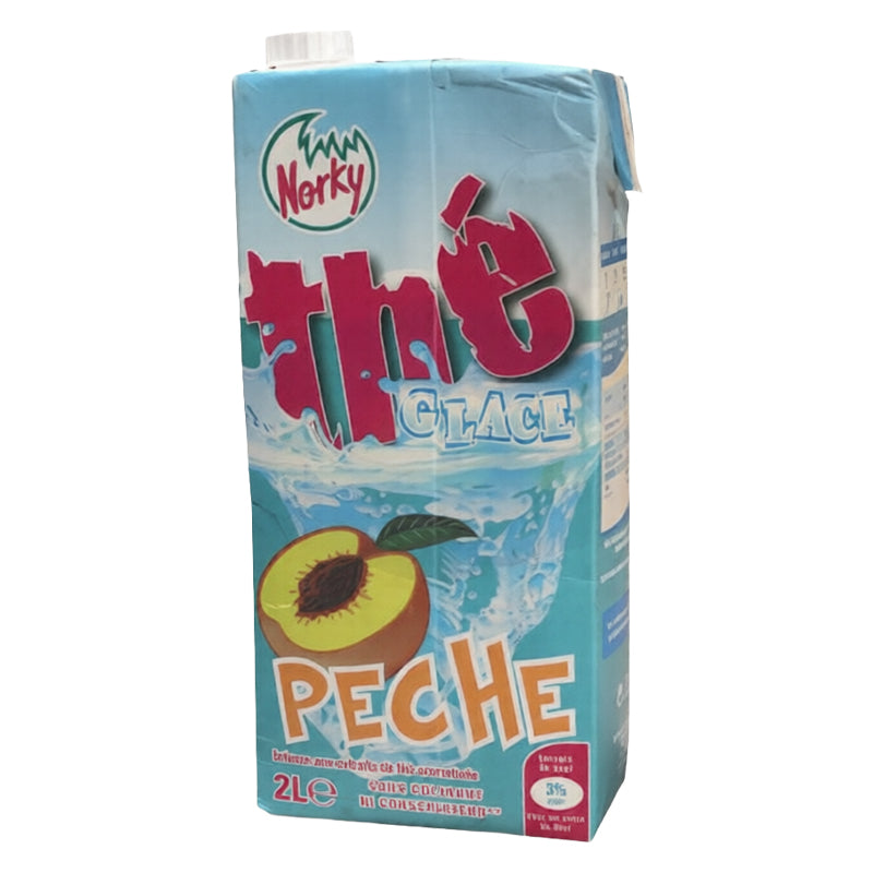 Norky Thé Pêche – Pack de 6 x 2L, Boisson Thé Glacé Aromatisée