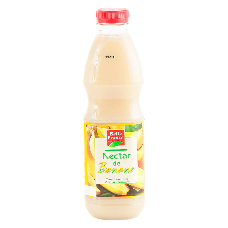 Nectar Pur Jus Banane – Pack de 6 x 1L PET BF, Jus de Fruits