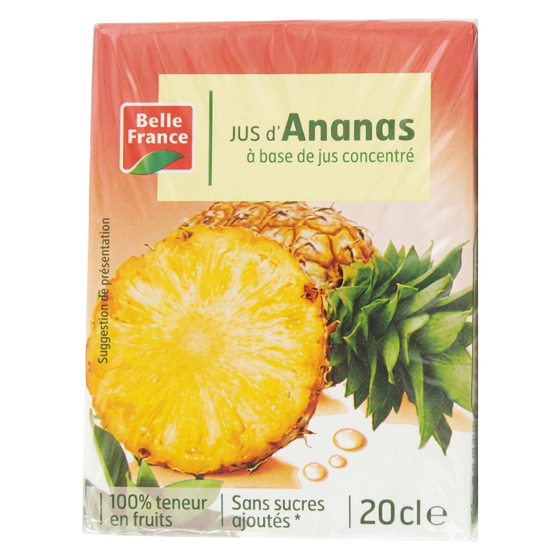 Jus Ananas – Pack de 6 x 20cl BF BRIK, Jus de Fruits