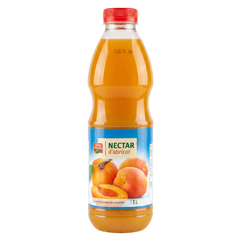 Jus Nectar Abricot – Pack de 6 x 1L BF PET, Jus de Fruits