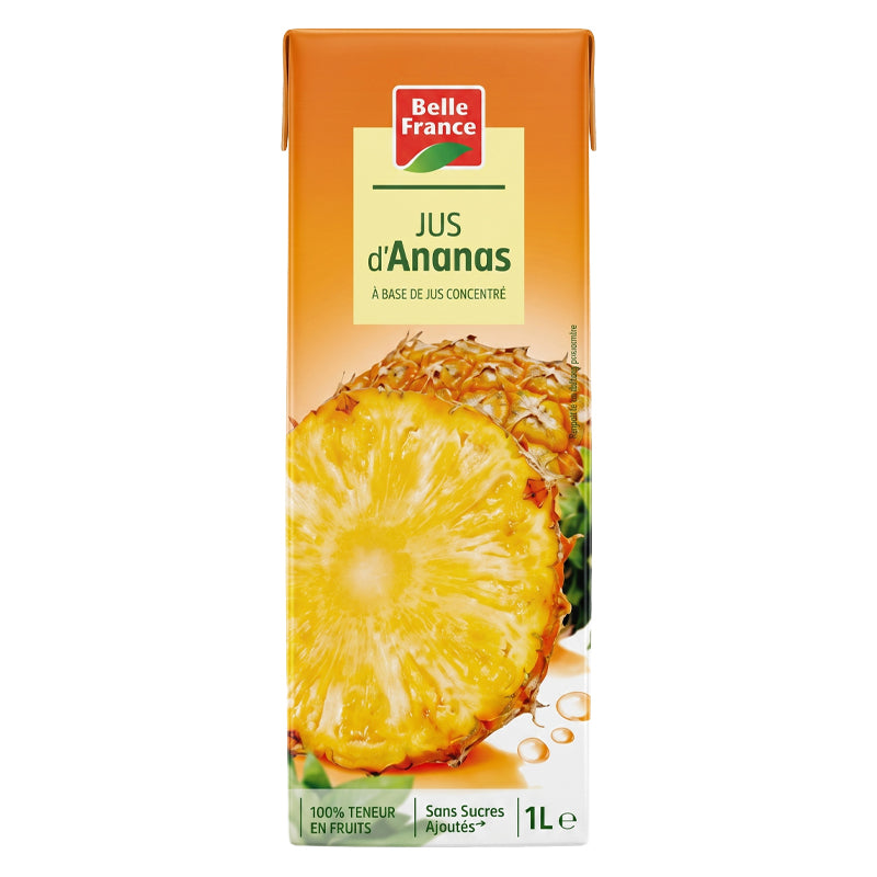 Jus Ananas – Pack de 8 x 1L BF BRIK, Jus de Fruits