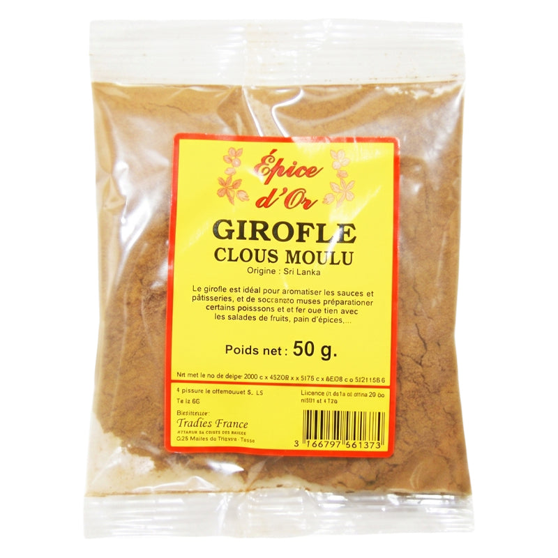 Clous de Girofle en Poudre 50g x 20 Pack – Épices Moulues Aromatiques