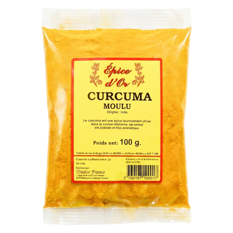 Epice d'Or Ground Turmeric Powder 100g x 20 Pack – Premium Quality Turmeric