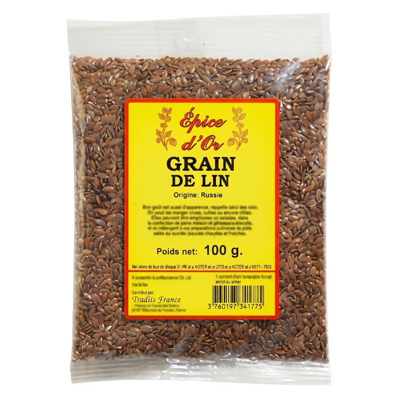 Whole Flax Seeds 100g x 20 Pack – Premium Natural Flax Seeds