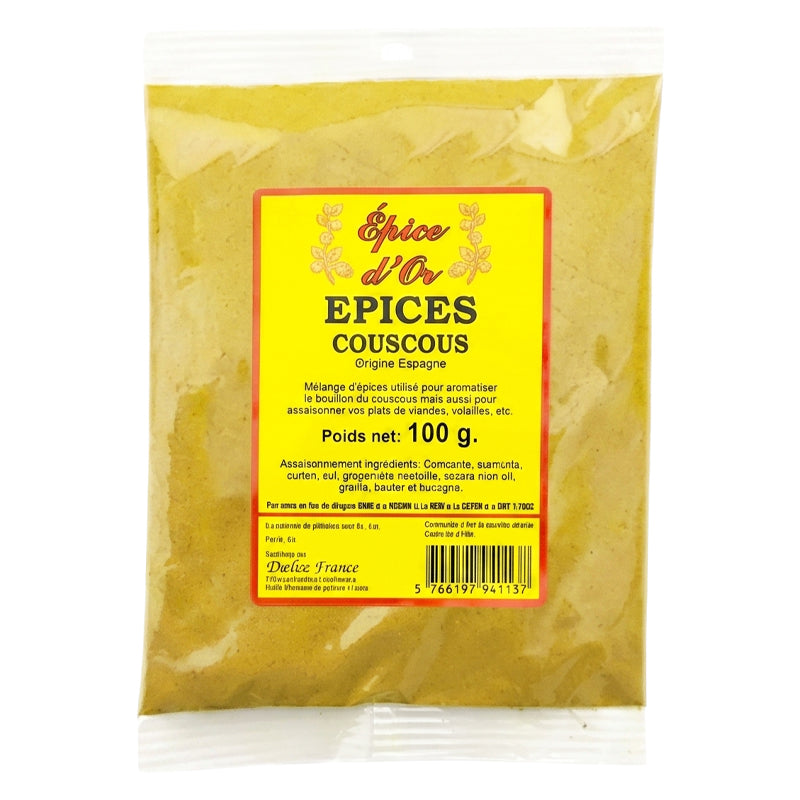 Yellow Couscous Spices 100g x 20 Pack – Authentic Couscous Spice Blend