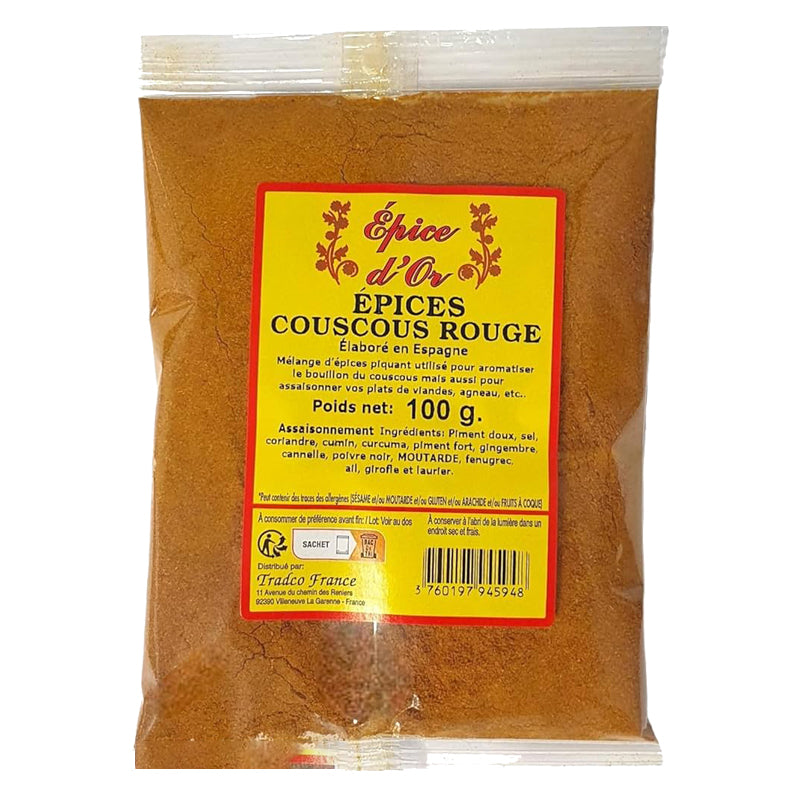 Red Couscous Spice 100g x 20 Pack – Spicy Couscous Spice Blend