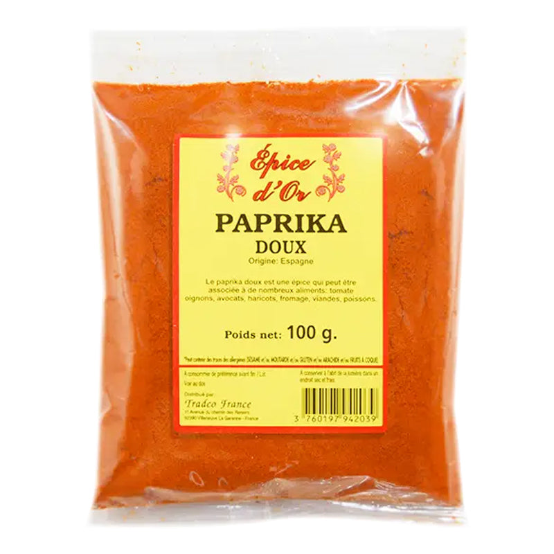 Paprika Poudre Doux 100g x 20 Pack – Paprika de Qualité Culinaire en Gros