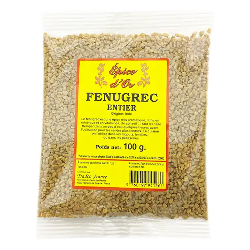Epice d'Or Whole Fenugreek Seeds 100g x 20 Pack – Premium Wholesale Quality