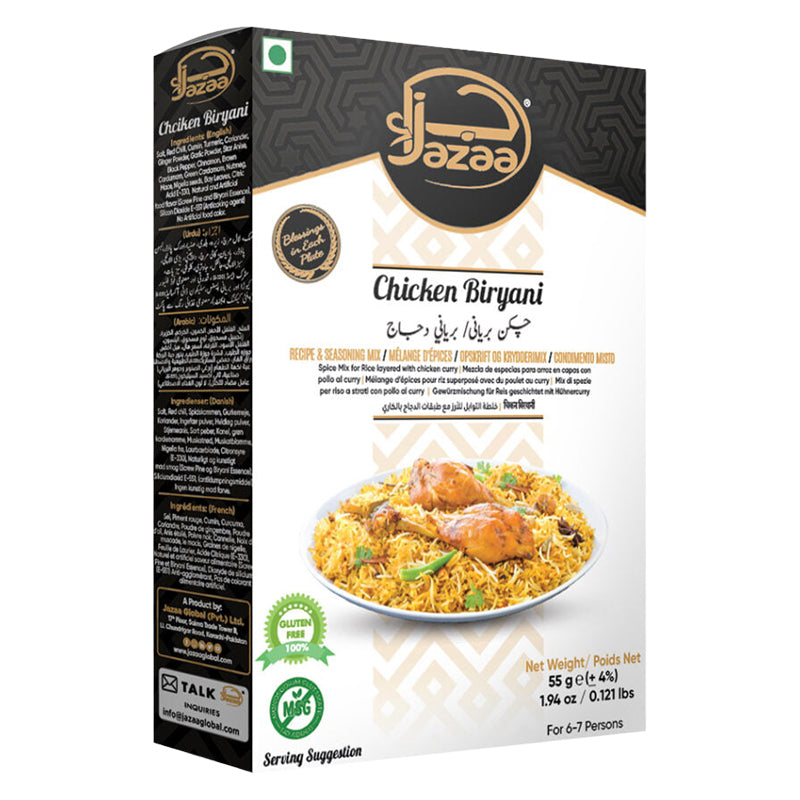 Jazaa Chicken Biryani 100g (Pack of 6) – Traditional Chicken Seasoning